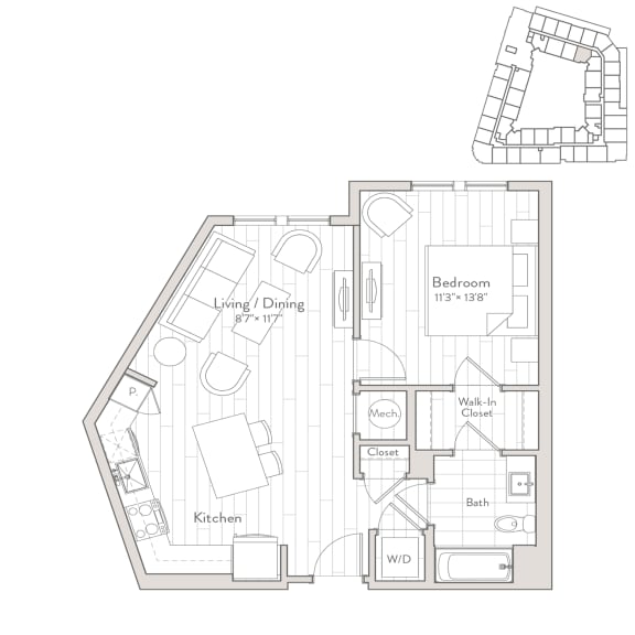 Floor Plans of Westmont Apartments in Arlington, VA
